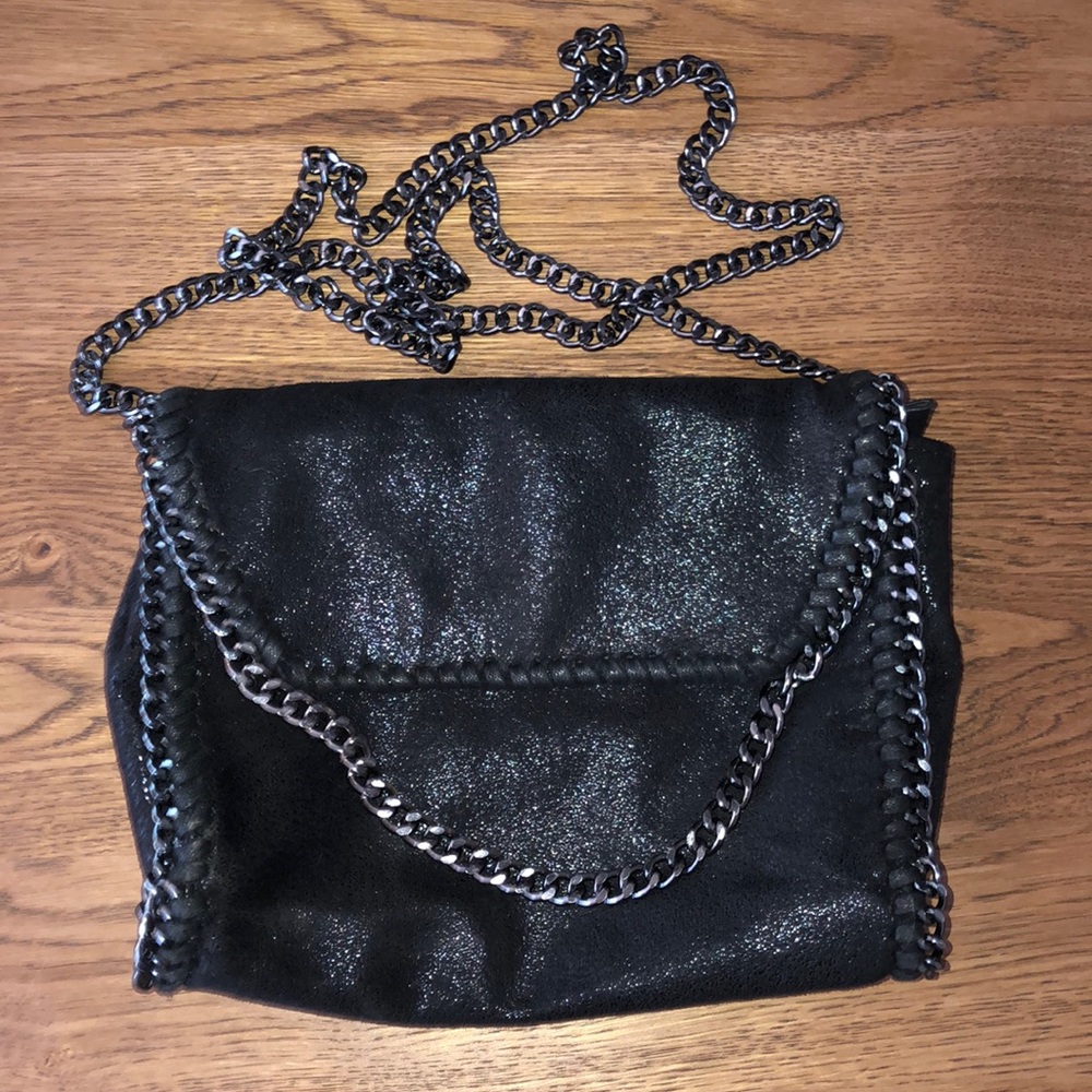 Beautiful black shimmery designer inspired purse🖤
